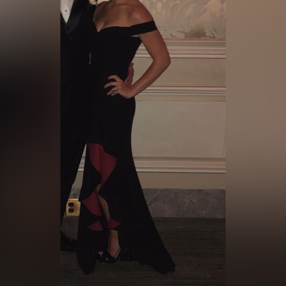 Black/Red Gown